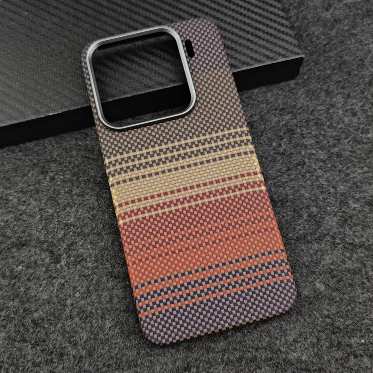 适用【小米15/15pro系列】凯夫拉芳纶纤维手机壳超薄裸机手感硬壳