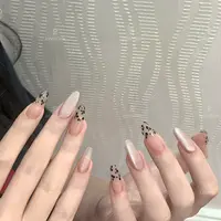 JohonGirls'/琴岛小嫚【豹纹猫眼】高级轻奢猫眼豹纹美甲手工穿戴甲