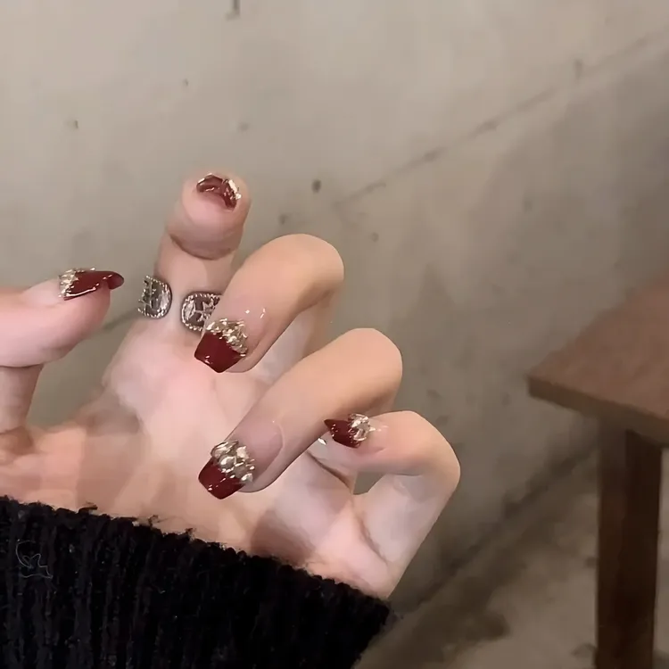 JohonGirls'/琴岛小嫚【港风美人】高级感显白美甲港风纯手工穿戴甲