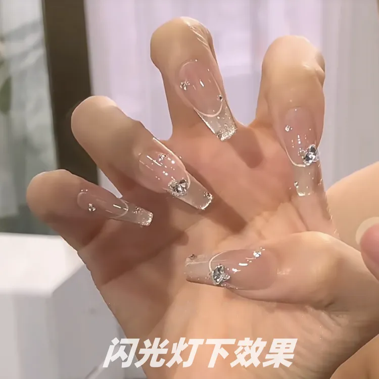 JohonGirls'/琴岛小嫚【 汽水甜霉 】夏季美少女法式猫眼手工穿戴甲
