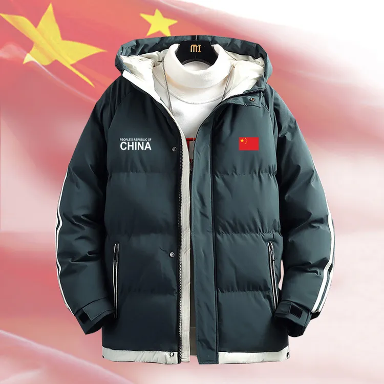中国队China夹克棉服外套男女冬季加棉加厚保暖防风防寒运动棉衣