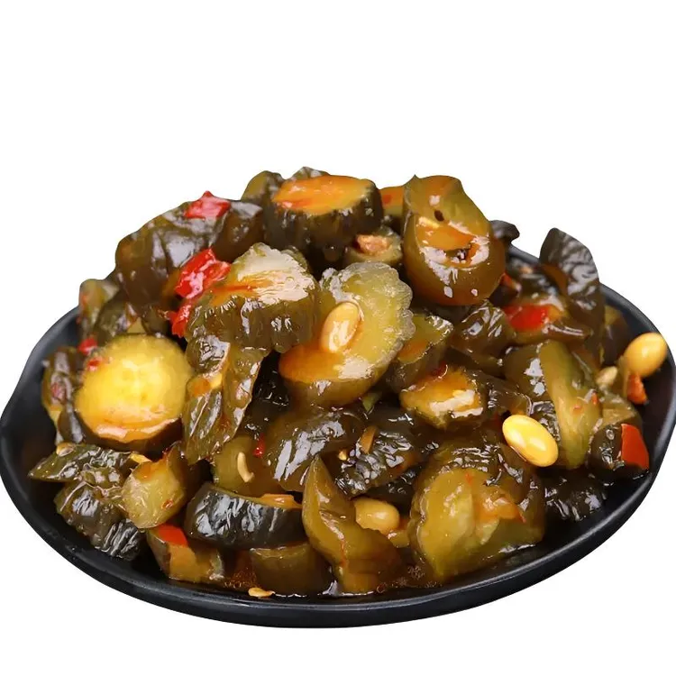 农家脆甜黄瓜开胃下饭菜手工腌黄瓜咸菜酱黄瓜即食爽口腌制酱菜