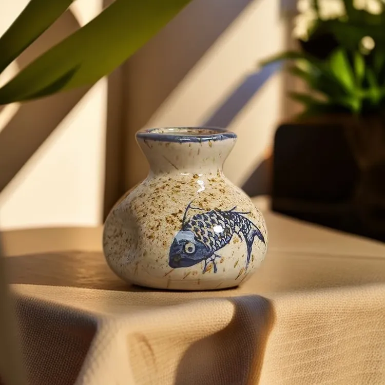 陶瓷牙签罐牙签筒牙签盒复古客厅家用创意简约陶瓷餐厅碗个人专用