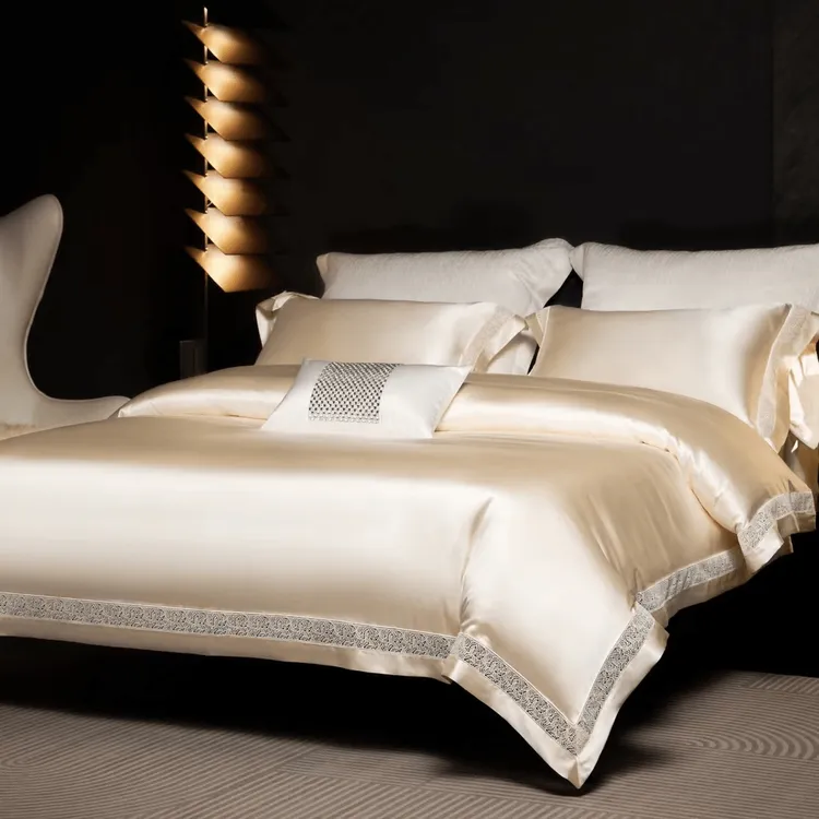 【安娜】富婆专享高端私人定制重磅桑蚕丝真丝镂空床品套件
