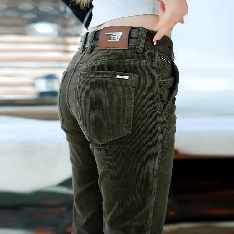 灯芯绒男裤【加绒可选】男士高端休闲裤修身直筒裤子男秋冬款保暖