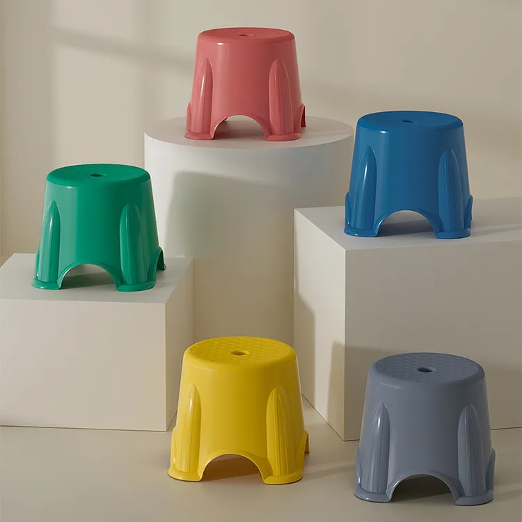 小凳子塑料板凳家用儿童凳圆凳加厚防滑踩脚胶凳脚踏宝宝洗澡矮凳
