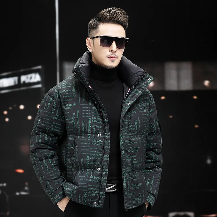 冬季加厚极寒羽绒服男短款休闲宽松保暖冬装2024新款时尚潮流外套