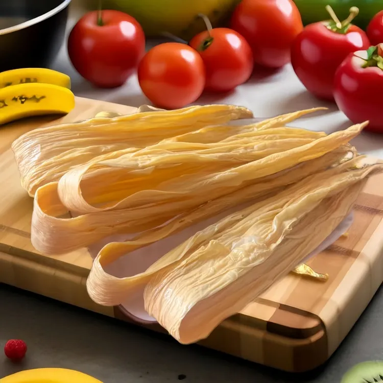 【腐竹火锅食材】广西正宗腐竹中竹 素食豆皮农家手工无盐腐竹2500g