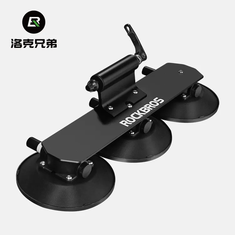 【快拆】洛克兄弟山地车公路车车顶自行车架吸盘式车载汽车真空吸附