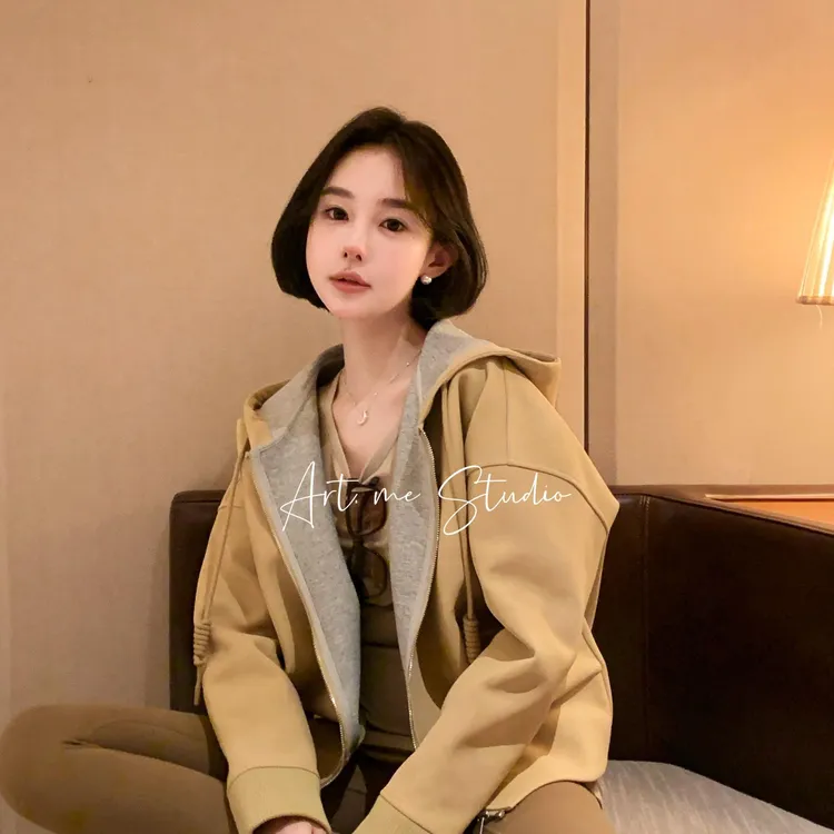ART ME 瓜瓜呀【胡桃夹子外套】百搭秋冬外套时尚慵懒连帽韩版w614