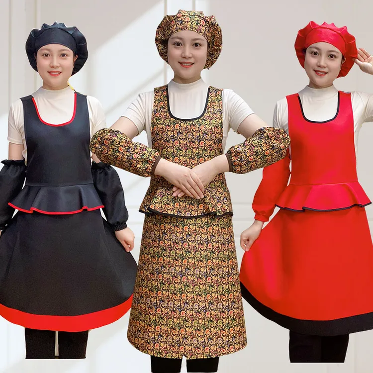 【30227】时尚围裙女式厨房家用美容院美甲店防污耐脏漂亮上班成人