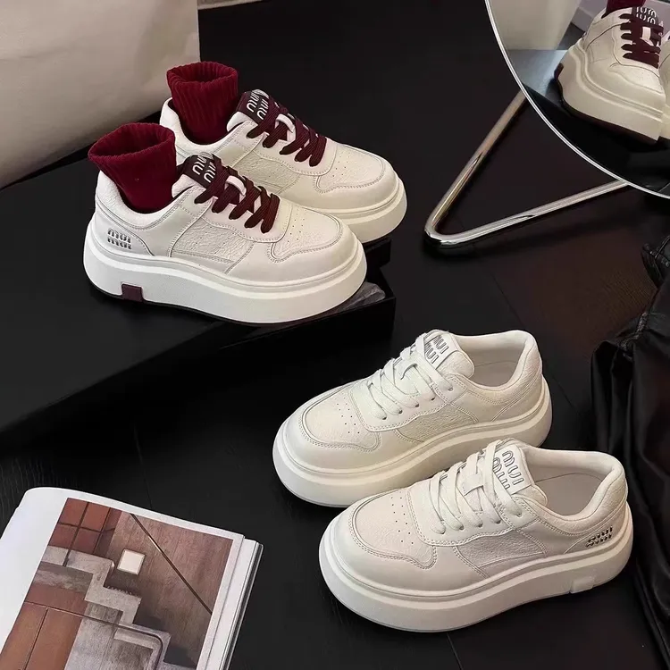 nz-厚底小白鞋板鞋女2024年秋季新款拼色软底休闲运动鞋