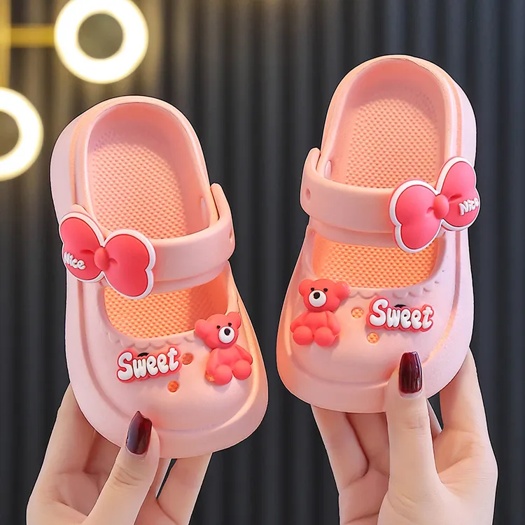 EVA女童凉拖鞋夏季踩屎感公主款防滑软底宝宝家居小女孩凉鞋