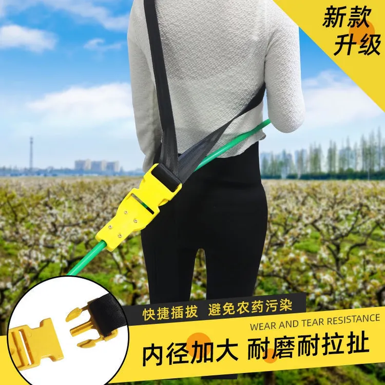 打药拉管神器电动打药机拖管背带高压卡管板架汽油农用打药泵配件