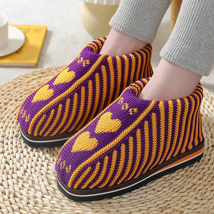 毛线鞋子女手工编织棉鞋女居家冬季保暖毛线拖鞋成品纯手工拖鞋