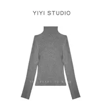 【软糯半高领】<YiYiii>修身气质百搭长袖半高领打底上衣