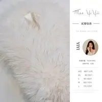 【白狐狸毛】<搭配>秋冬百搭磁吸扣设计感围脖系扣袖套