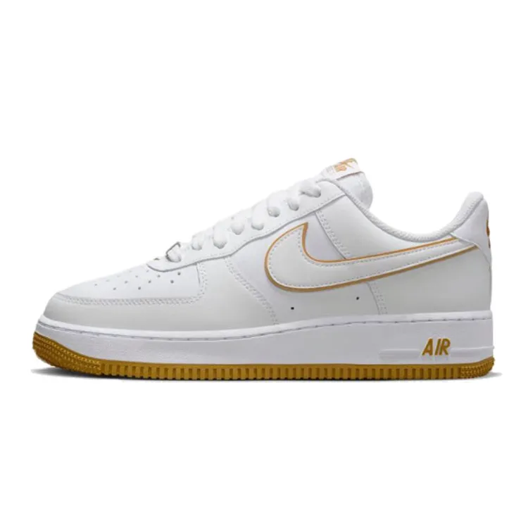 Nike耐克男子AF1空军一号女款运动休闲鞋低帮白色白红DV0788-104