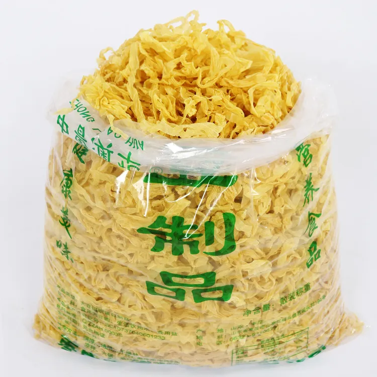 无盐粒豆皮豆皮食用大豆素肉凉拌菜火锅蛋白肉干货特产豆腐皮