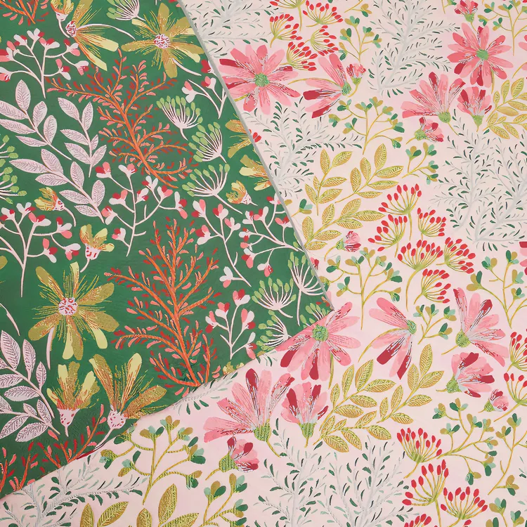 【锦绸】高密双面色织丝质感提花面料格桑花连衣裙半裙箱包