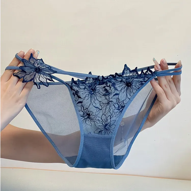 镂空薄款中腰夏季少女蕾丝内裤组合女士女性舒适轻奢新款透气无痕