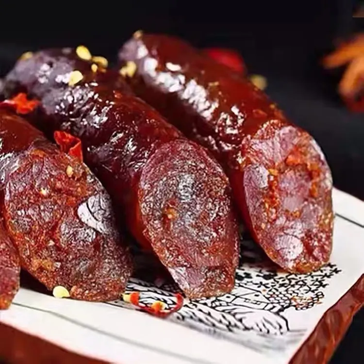 麻辣香肠腊肠柴火烟熏