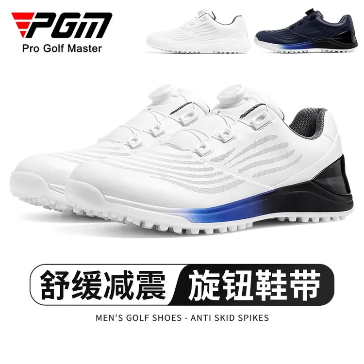 PGM 2025新款高尔夫鞋子男款春季防水运动鞋旋纽鞋带鞋子golf男鞋