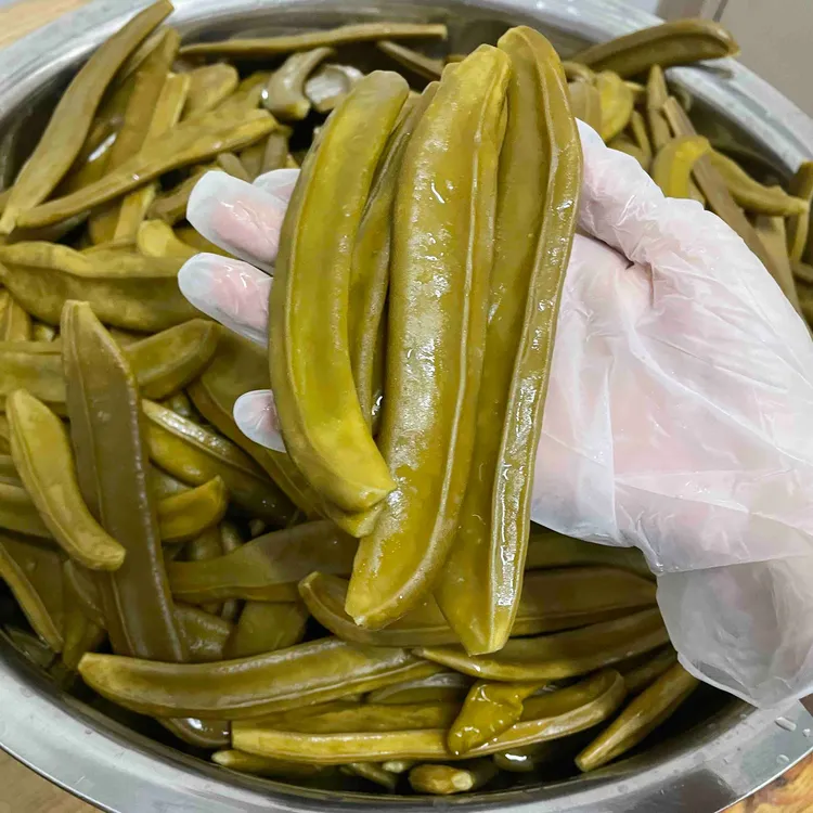 安徽舒城农家自制腌刀豆酸刀豆不放糖一份500克食用农产品