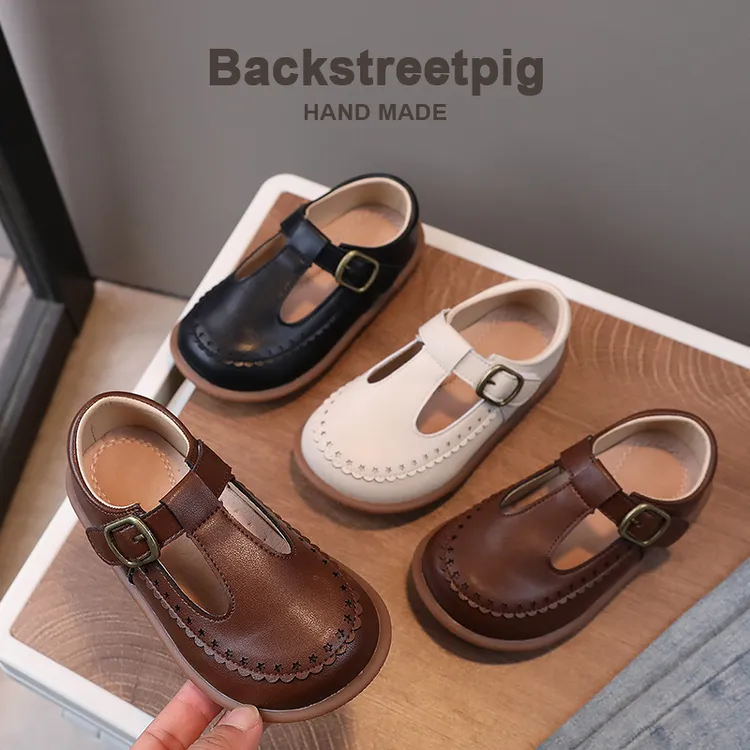 儿童皮鞋新款小女孩女宝小皮鞋韩版夏季真皮公主高街鞋小皮鞋女童