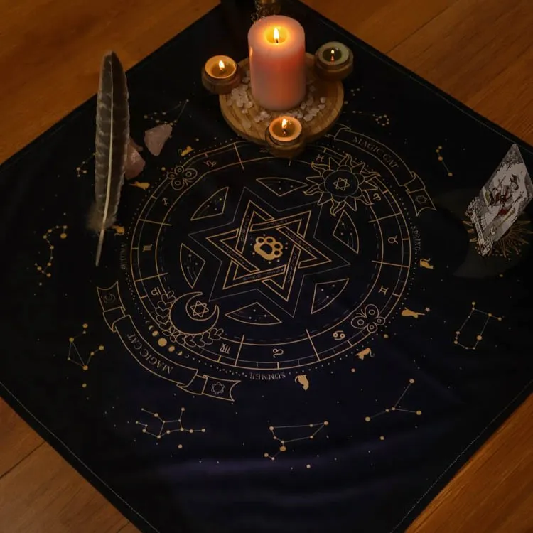 牌类游戏桌布塔牌布推牌布-妙妙猫桌布·大桌布tarot2024新款布艺