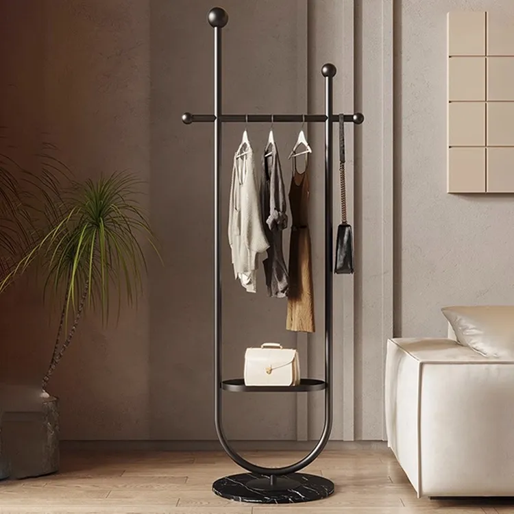 北之木衣帽架落地轻奢简约U型挂衣架卧室家用网红挂衣架收纳衣架