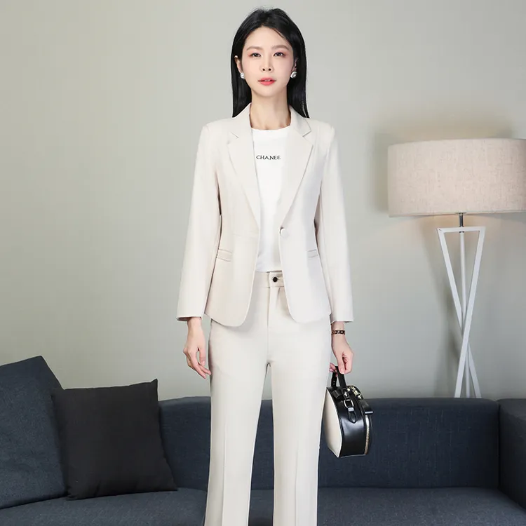 2025春秋商务长袖小西装女修身显瘦小外套百搭时尚气质女神范上衣