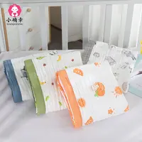 纱布6层新生儿洗澡超透气柔吸水纱布浴巾,童被,柔软抱毯,盖毯