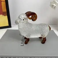琉璃哥纯手工热塑琉璃《小羊》 家居饰品 摆件礼品简约十二生肖    