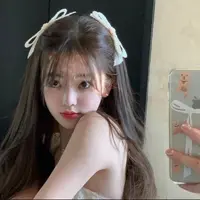 甜氧初恋网红超仙欧根纱蝴蝶结发夹边夹侧边女头饰百搭夹子