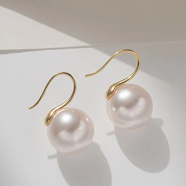 铜合金仿珍珠耳饰 高跟鞋耳饰法式浪漫珠珠耳环时尚感女士耳环158
