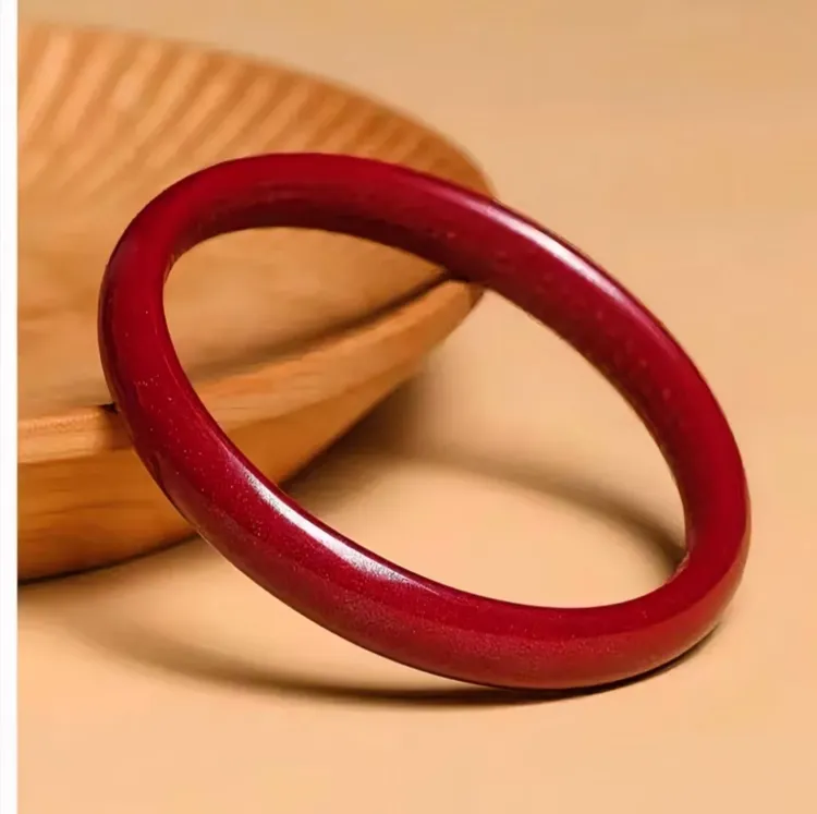 含辰砂工艺品高含量朱砂紫金砂内心经宽手镯【送证书】