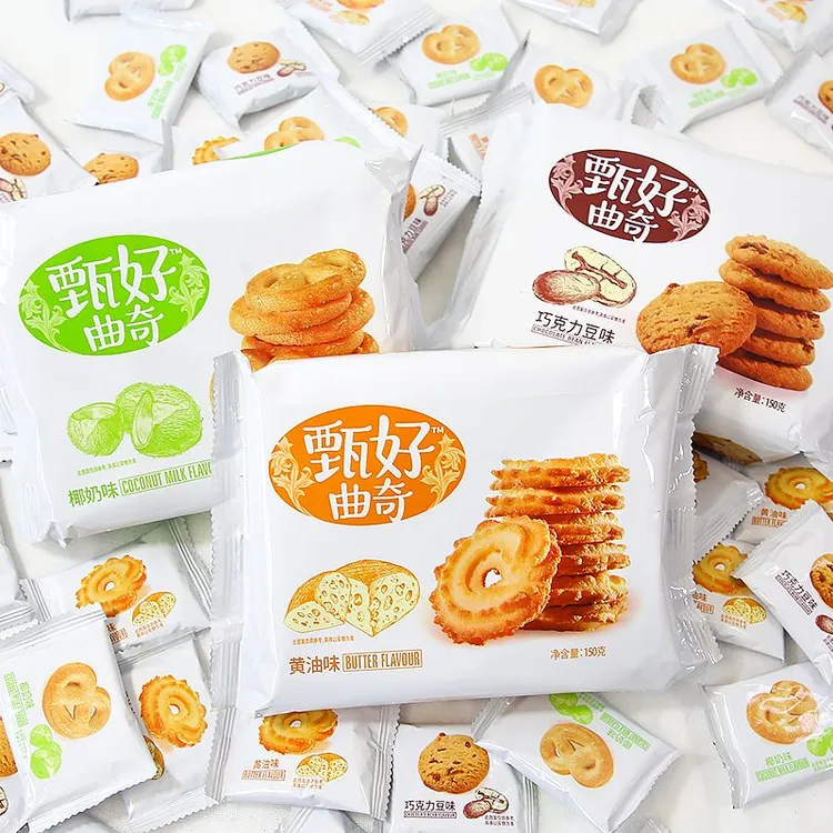 达利园好吃点甄好曲奇下午茶巧克力椰奶饼干单独小包装休闲食品