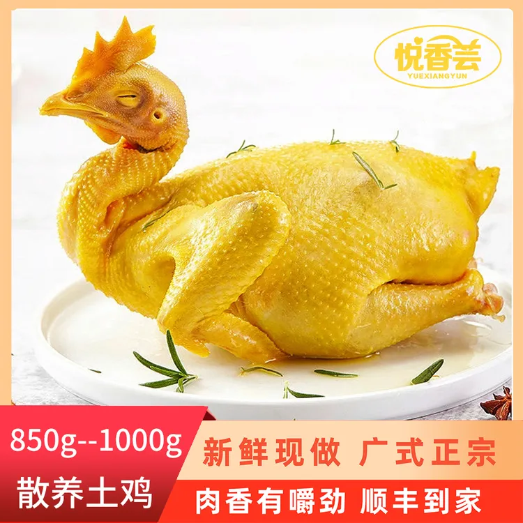 悦香芸丨农家古法五指毛桃盐焗鸡整只鸡熟食手撕真空包装即食