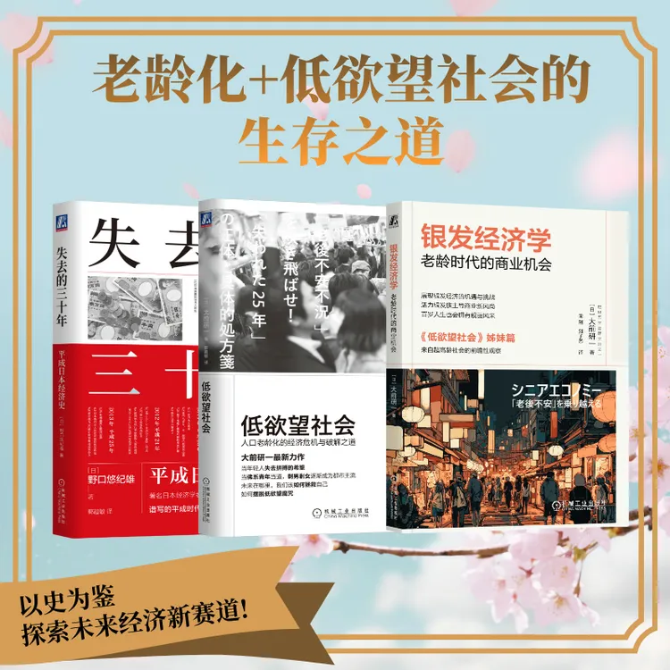 低欲望社会  银发经济学  失去的三十年 大前研一  官方正版