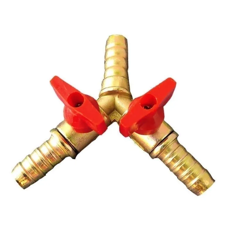 柴暖闭油阀带双阀门柴暖油管三通接头带2阀门三通阀油路闭油开关