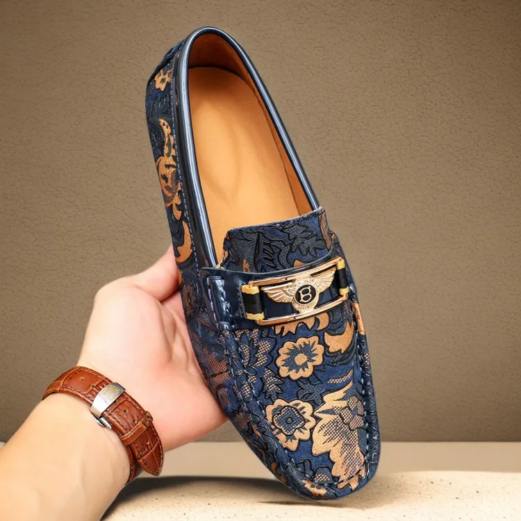 低跟拼色一脚蹬休闲豆豆鞋乐福鞋驾车鞋时尚机能潮鞋