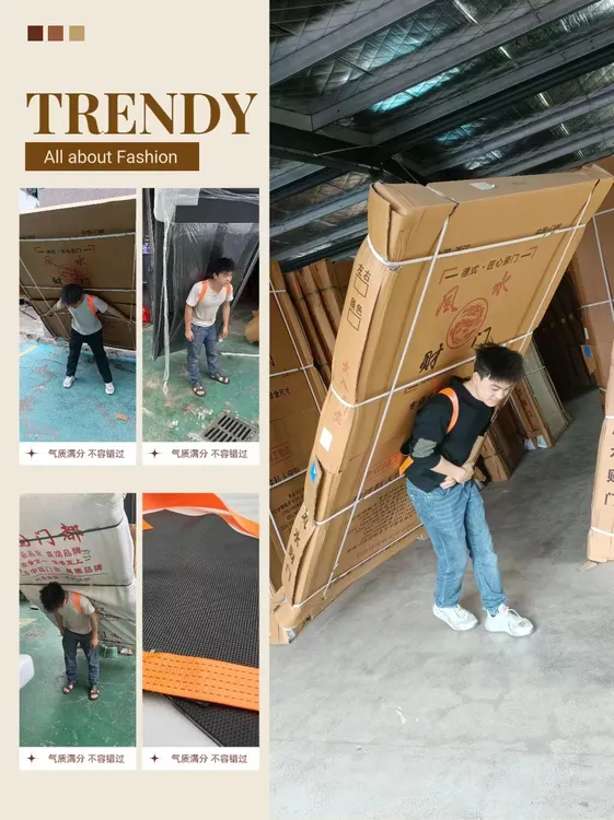 8正宗牛筋防滑轻松省力多功能背门神器简易双肩背门垫