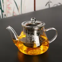 耐热高温玻璃泡茶壶可明火加热家用功夫茶壶茶具加厚过滤花茶