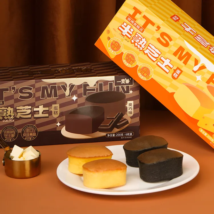 一麦番常温芝士蛋糕200g+奥巧味200g 日式工艺软糯细腻下午茶
