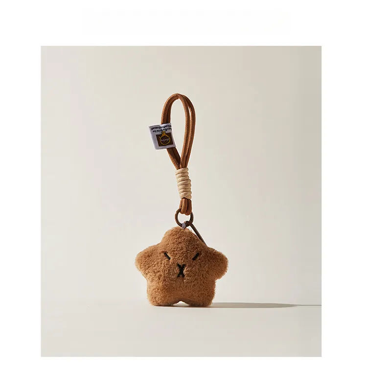 吱吱叫星之卡皮巴拉毛绒包包挂件可爱水豚包书包背包挂饰钥匙扣