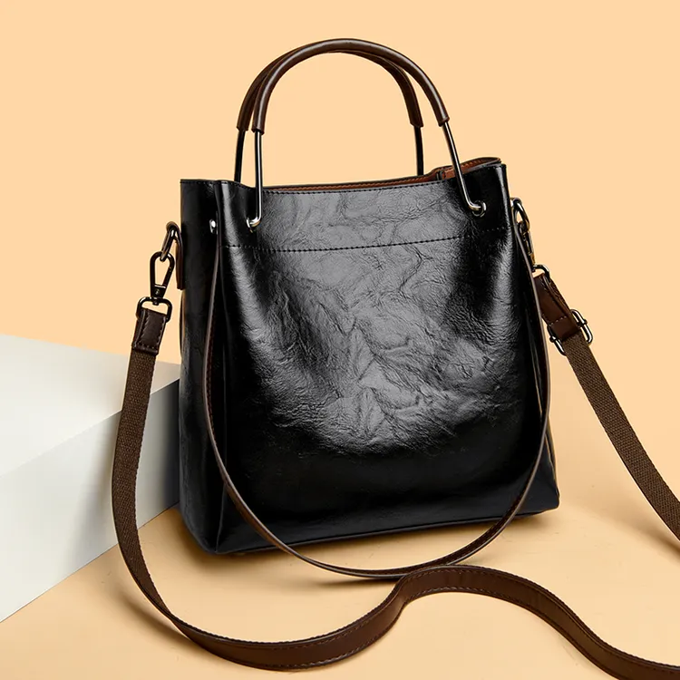 爆款正品时尚百搭休闲妈妈包简约大气包包女韩版单肩包小众斜挎包