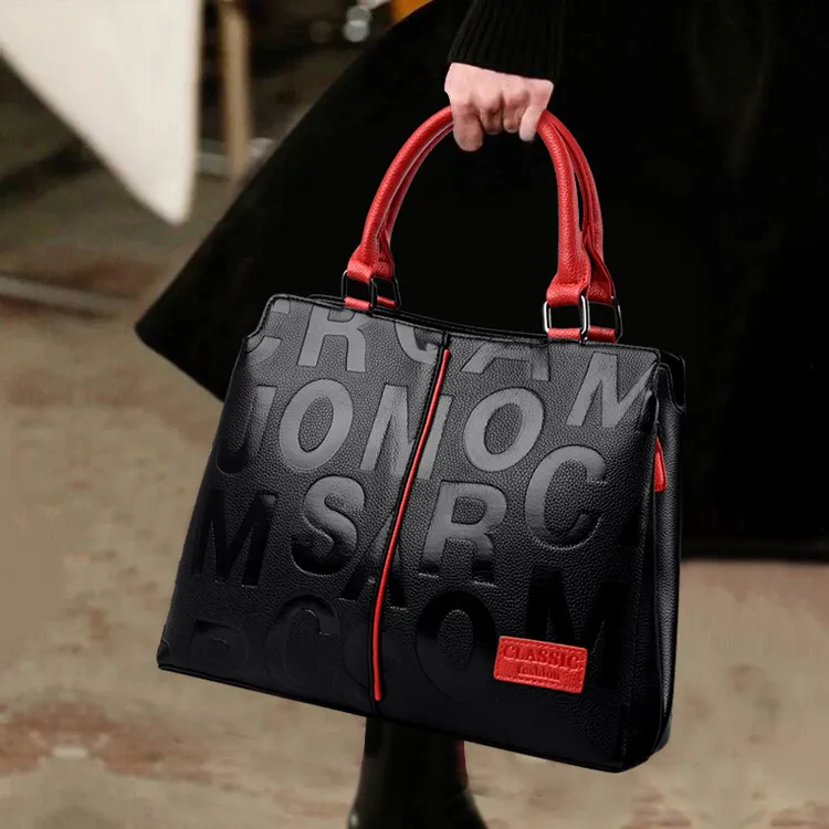 专柜正品时尚女包2025新款真皮手提包百搭韩版单肩包斜挎包妈妈包