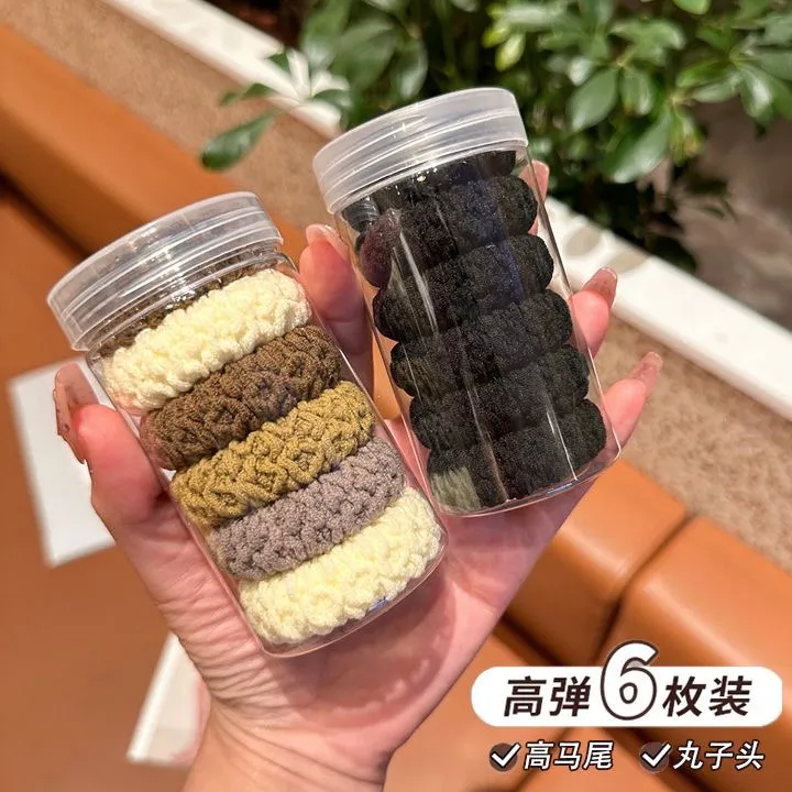 升级版加宽加厚耐用高弹力复古头绳扎高马尾丸子发圈气质可爱简约