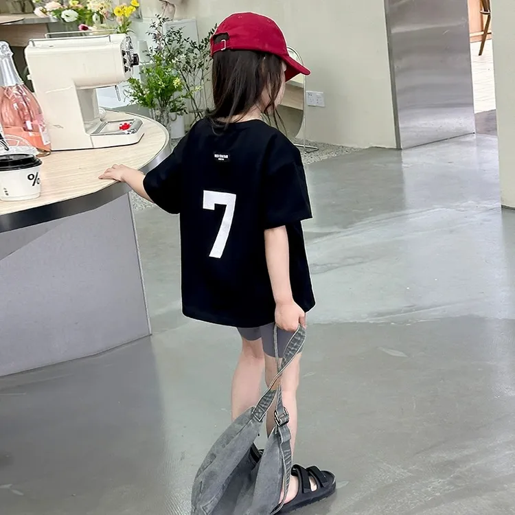 公主女童t恤短袖儿童夏装新款洋气女孩打底衫上衣夏季休闲潮流百